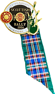 HOG Scottish motorcycle rally badge from Jean-Francois Helias