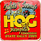 HOG Tennessee motorcycle rally badge from Jean-Francois Helias