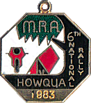 Howqua motorcycle rally badge from Russ Shand