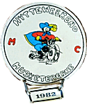 Hytteweekend Musketererne motorcycle rally badge from Jean-Francois Helias