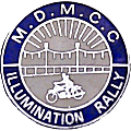 Illumination motorcycle rally badge from Jean-Francois Helias