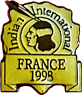 Indian motorcycle rally badge from Jean-Francois Helias