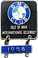BMW IOM motorcycle rally badge from Ted Trett