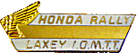 Honda motorcycle rally badge from Jean-Francois Helias