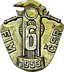 ISDT CSR motorcycle race badge from Jean-Francois Helias