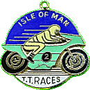 Isle of Man motorcycle race badge from Jean-Francois Helias