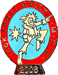 Jack Frost motorcycle rally badge from Jean-Francois Helias