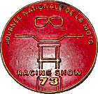 Journee Nationale de la Moto motorcycle show badge from Jean-Francois Helias
