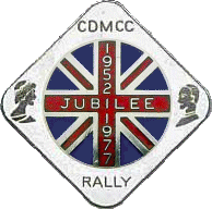 Jubilee motorcycle rally badge from Ted Trett