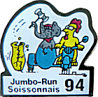 Jumbo (F) motorcycle run badge from Jean-Francois Helias