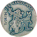 Kangourous motorcycle rally badge from Jean-Francois Helias