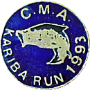 Kariba motorcycle run badge from Jean-Francois Helias