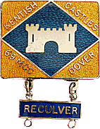 Kentish Castles motorcycle rally badge from Jean-Francois Helias