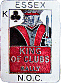 King of Clubs motorcycle rally badge from Jean-Francois Helias