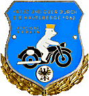 Kreuz und Quer motorcycle rally badge from Jean-Francois Helias