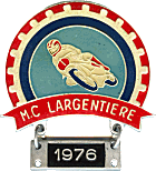 Largentiere motorcycle rally badge from Jean-Francois Helias