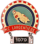 Largentiere motorcycle rally badge from Jean-Francois Helias
