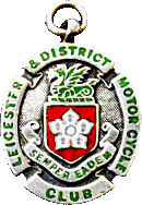 Leicester & DMCC motorcycle club badge from Jean-Francois Helias