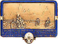 Leipzig motorcycle race badge from Jean-Francois Helias
