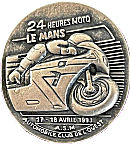 Le Mans motorcycle race badge from Jean-Francois Helias