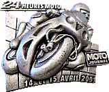 Le Mans motorcycle race badge from Jean-Francois Helias