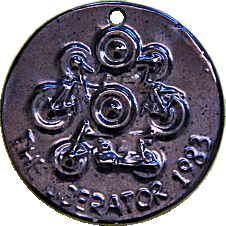 Liberator motorcycle rally badge from Jim Jack