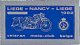 Liege-Nancy-Liege motorcycle run badge from Jean-Francois Helias