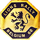Lion motorcycle rally badge from Jean-Francois Helias