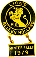 Lions Geleen motorcycle rally badge from Jean-Francois Helias