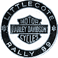 HD Littlecote motorcycle rally badge