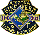 Lizard Rock Ride motorcycle run badge from Jean-Francois Helias