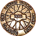 London Vintage & Classic motorcycle show badge from Jean-Francois Helias