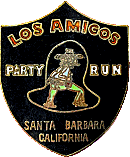 Los Amigos Party motorcycle run badge from Jean-Francois Helias