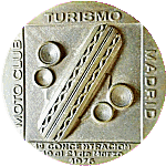 Madrid motorcycle rally badge from Jean-Francois Helias