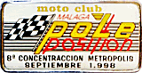 Malaga motorcycle rally badge from Jean-Francois Helias