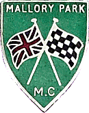 Mallory Park motorcycle race badge from Jean-Francois Helias