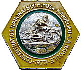 Mandelieu motorcycle rally badge from Jean-Francois Helias