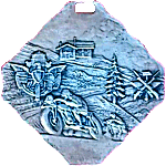 Maniva motorcycle rally badge from Jean-Francois Helias