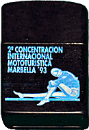 Marbella motorcycle rally badge from Jean-Francois Helias