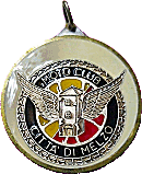 Melzo motorcycle rally badge from Jean-Francois Helias