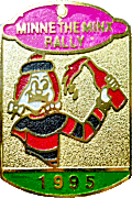 Minnie The Minx motorcycle rally badge from Jean-Francois Helias
