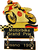 Misano motorcycle rally badge from Jean-Francois Helias
