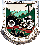 Mittelrhein motorcycle rally badge from Jean-Francois Helias