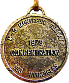 Montreuil Bellay motorcycle rally badge from Jean-Francois Helias