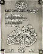 Moto Guzzi Classics motorcycle rally badge from Jean-Francois Helias