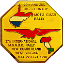 Moto Guzzi National OC motorcycle rally badge from Jean-Francois Helias