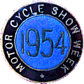 Motor Cycle Show Week motorcycle show badge from Jean-Francois Helias