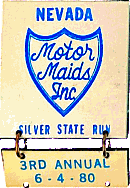 Motor Maids Inc Silver State Run motorcycle run badge from Jean-Francois Helias