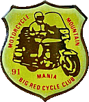 Mountain Mania motorcycle run badge from Jean-Francois Helias