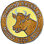 Muddy Cow motorcycle rally badge from Jean-Francois Helias